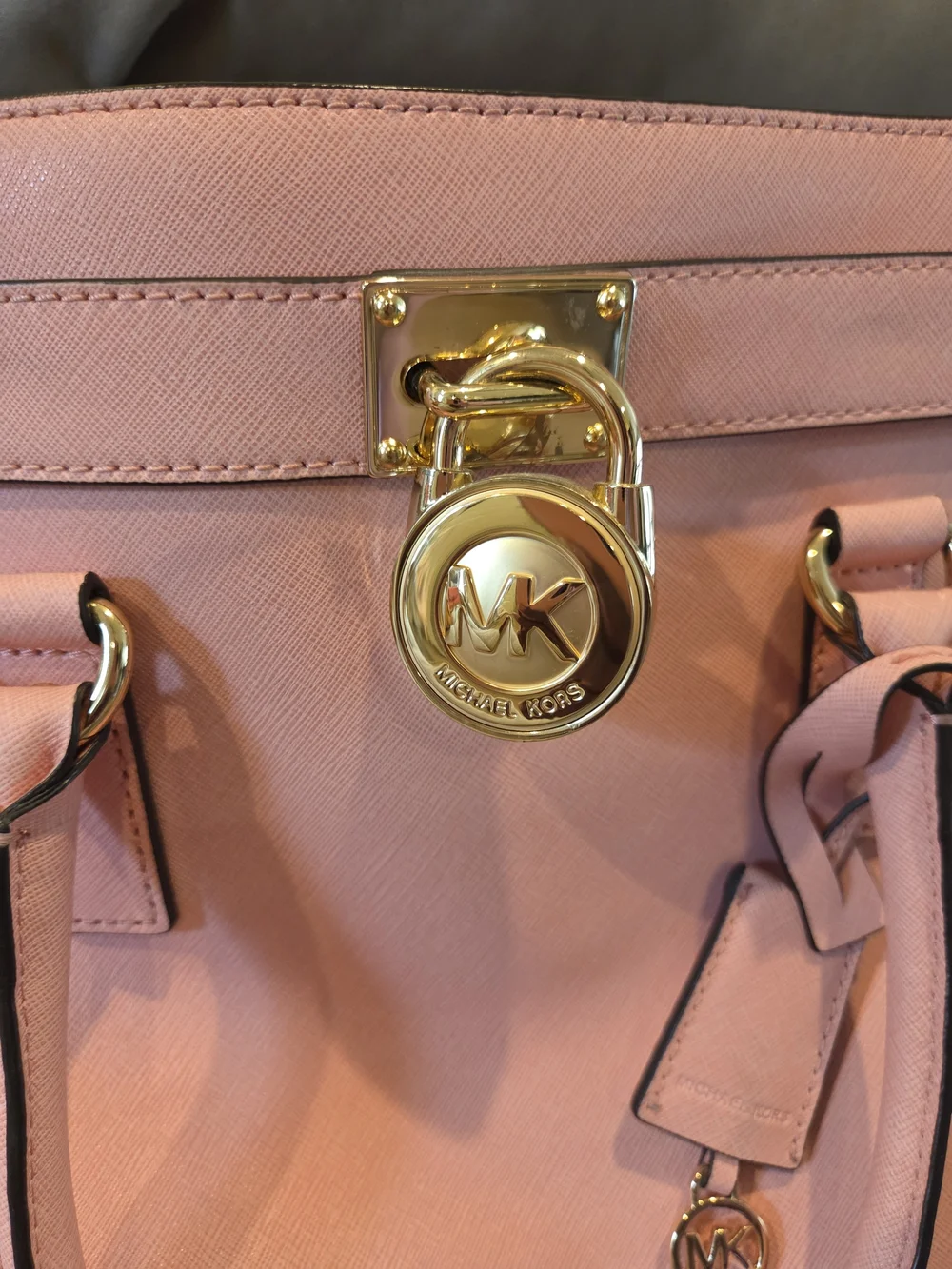 Michael Kors Blush Pink Saffiano Leather Tote with Gold Hardware